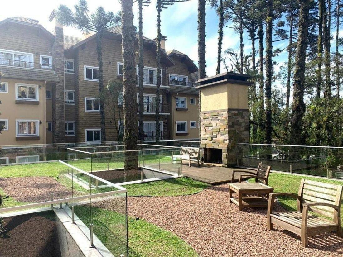 103/3 Apto Com Piscina Aquecida Gramado Eksteriør bilde